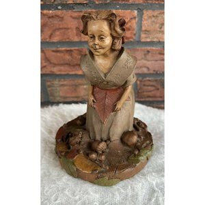 Tom Clark Priscilla Gnome Figurine Sculpture Priscilla Kiss Pecan Resin Clay
